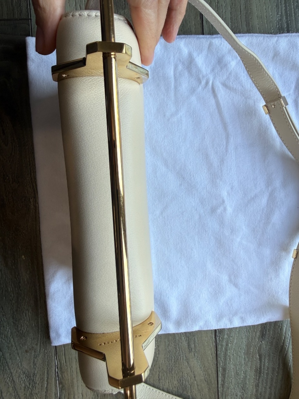 M2 Malletier Leather Bag with Gold hardware - Ivory - Picture 5 of 6